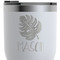 Tropical Leaves #2 RTIC Tumbler - White - Close Up