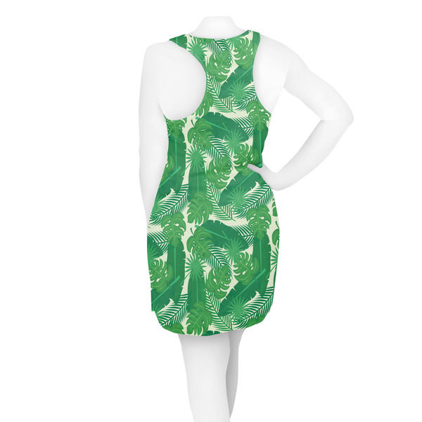 Tropical Leaves 2 Racerback Dress - On Model - Back