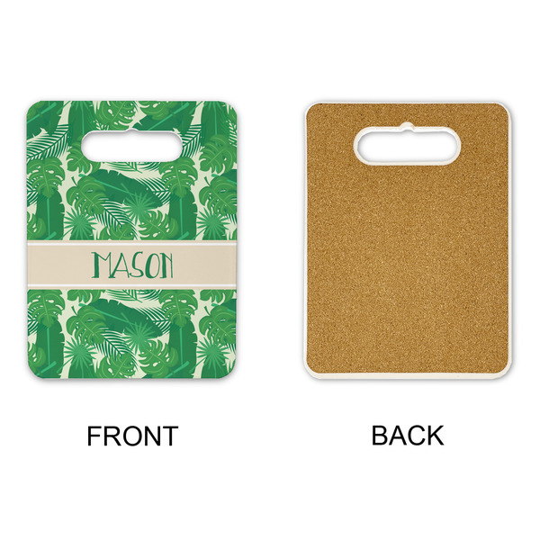 Tropical Leaves #2 Rectangle Trivet with Handle - APPROVAL