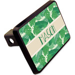 Tropical Leaves #2 Rectangular Trailer Hitch Cover - 2" w/ Name or Text