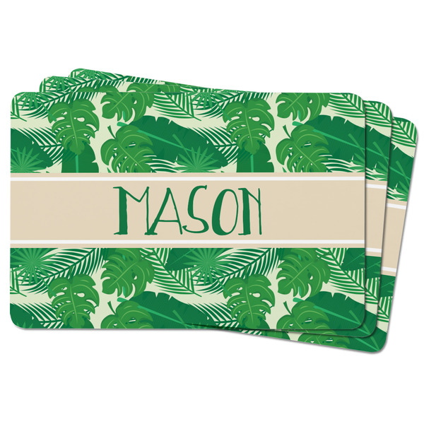 Tropical Leaves #2 Rectangular Fridge Magnet - THREE