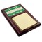 Tropical Leaves 2 Red Mahogany Sticky Note Holder - Angle