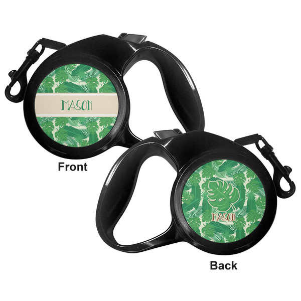 Tropical Leaves 2 Retractable Dog Leash - Medium Large - Apvl