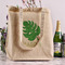Tropical Leaves #2 Reusable Cotton Grocery Bag - In Context