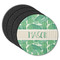 Tropical Leaves 2 Round Coaster Rubber Back - Main