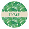 Tropical Leaves 2 Round Decal