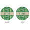 Tropical Leaves #2 Round Linen Placemats - APPROVAL (double sided)