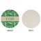 Tropical Leaves #2 Round Linen Placemats - APPROVAL (single sided)