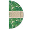 Tropical Leaves #2 Round Linen Placemats - HALF FOLDED (double sided)