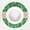 Tropical Leaves #2 Round Linen Placemats - LIFESTYLE (single)