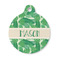 Tropical Leaves 2 Round Pet Tag