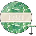 Tropical Leaves #2 Round Table - 30" (Personalized)