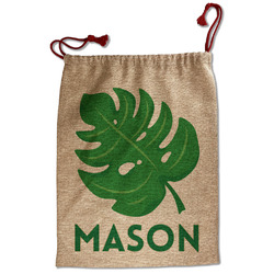 Tropical Leaves #2 Santa Sack - Front (Personalized)