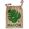 Tropical Leaves #2 Santa Sack - Front (Personalized)
