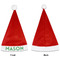Tropical Leaves 2 Santa Hats - Front and Back (Single Print) APPROVAL