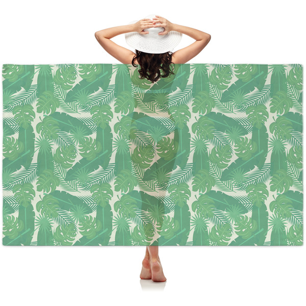 Custom Tropical Leaves #2 Sheer Sarong