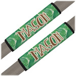 Tropical Leaves #2 Seat Belt Covers (Set of 2) (Personalized)