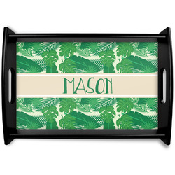 Tropical Leaves #2 Wooden Tray (Personalized)