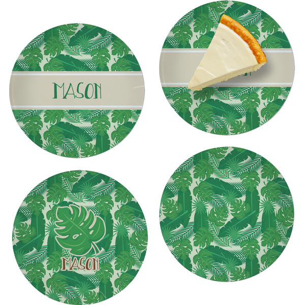 Tropical Leaves 2 Set of Appetizer / Dessert Plates