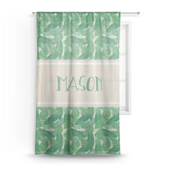 Tropical Leaves #2 Sheer Curtains (Personalized)
