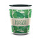Tropical Leaves #2 Shot Glass - Two Tone - FRONT