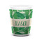 Tropical Leaves #2 Shot Glass - White - FRONT