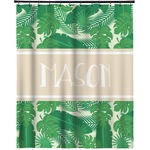 Tropical Leaves #2 Extra Long Shower Curtain - 70"x84" w/ Name or Text