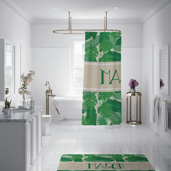 Tropical Leaves #2 Shower Curtain - Custom Size