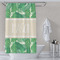 Tropical Leaves 2 Shower Curtain Lifestyle