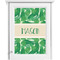 Tropical Leaves 2 Single White Cabinet Decal