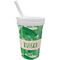 Tropical Leaves 2 Sippy Cup with Straw (Personalized)