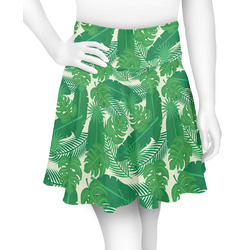 Tropical Leaves #2 Skater Skirt - Large