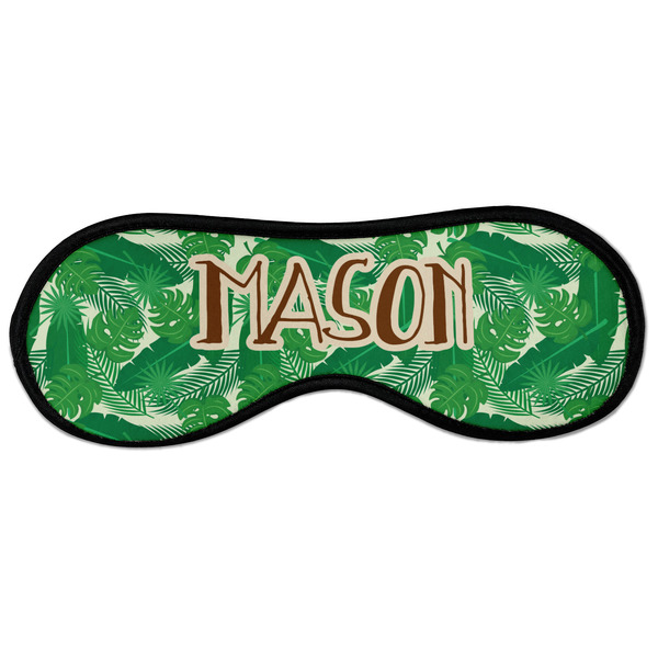 Custom Tropical Leaves #2 Sleeping Eye Masks - Large (Personalized)
