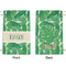 Tropical Leaves #2 Small Laundry Bag - Front & Back View