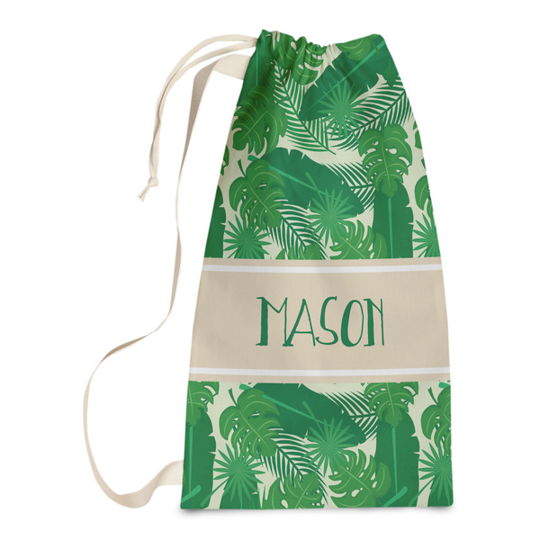 Custom Tropical Leaves #2 Laundry Bags - Small (Personalized)
