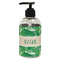 Tropical Leaves #2 Plastic Soap / Lotion Dispenser (8 oz - Small - Black) (Personalized)