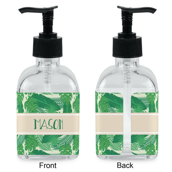 Tropical Leaves #2 Glass Soap/Lotion Dispenser - Approval