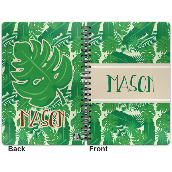 Tropical Leaves 2 Spiral Journal 7 x 10 - Apvl