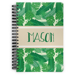 Tropical Leaves #2 Spiral Notebook - 7x10 w/ Name or Text