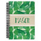 Tropical Leaves 2 Spiral Journal Large - Front View