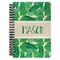Tropical Leaves #2 Spiral Notebook - 7x10 w/ Name or Text