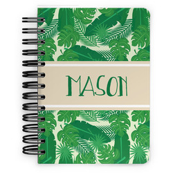 Tropical Leaves #2 Spiral Notebook - 5x7 w/ Name or Text