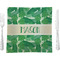 Tropical Leaves #2 9.5" Glass Square Lunch / Dinner Plate- Single or Set of 4 (Personalized)