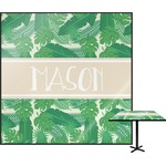 Tropical Leaves #2 Square Table Top - 30" w/ Name or Text