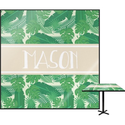 Tropical Leaves #2 Square Table Top (Personalized)