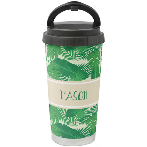 Custom Tropical Leaves #2 Stainless Steel Coffee Tumbler (Personalized)