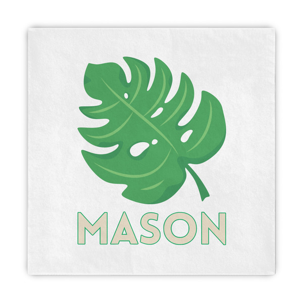 Custom Tropical Leaves #2 Decorative Paper Napkins (Personalized)