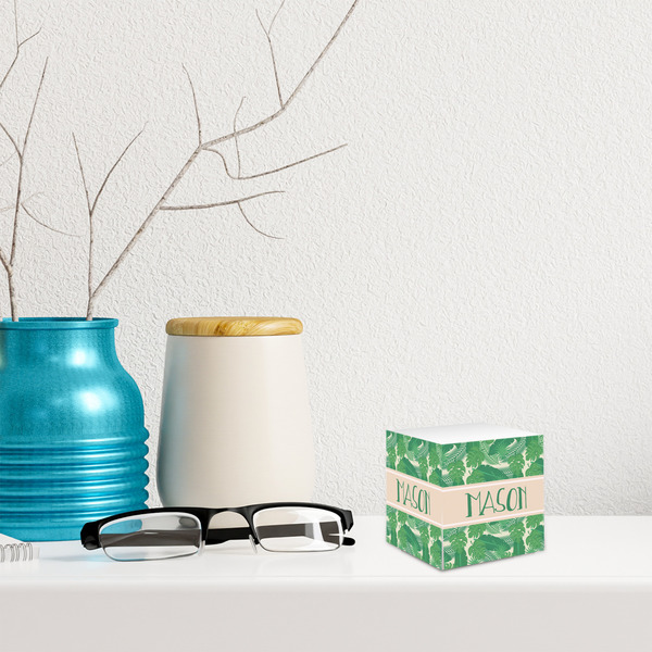 Tropical Leaves #2 Sticky Note Cube - LIFESTYLE