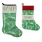Tropical Leaves 2 Stockings - Side by Side compare