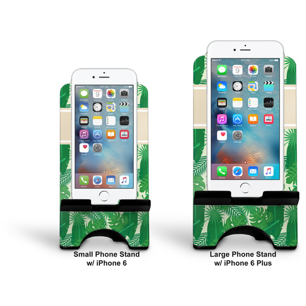 Tropical Leaves 2 Stylized Phone Stand - Comparison